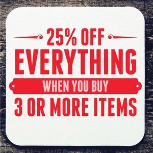 25% Off Promotion